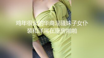 鸡年很火的华裔淫骚妹子女仆装和洋屌在厨房啪啪