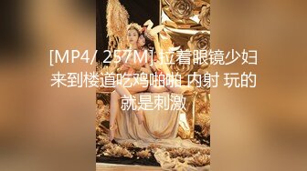 [MP4/ 257M] 拉着眼镜少妇来到楼道吃鸡啪啪 内射 玩的就是刺激