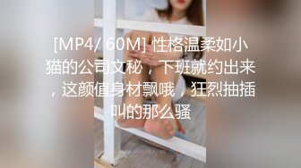 [MP4/ 60M] 性格温柔如小猫的公司文秘，下班就约出来，这颜值身材飘哦，狂烈抽插叫的那么骚