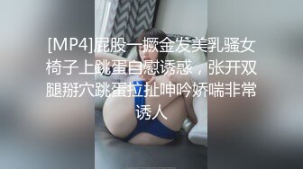 [MP4]屁股一撅金发美乳骚女椅子上跳蛋自慰诱惑，张开双腿掰穴跳蛋拉扯呻吟娇喘非常诱人