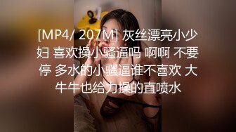 [MP4/ 207M] 灰丝漂亮小少妇 喜欢操小骚逼吗 啊啊 不要停 多水的小骚逼谁不喜欢 大牛牛也给力操的直喷水